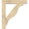 Ekena Millwork Funston Block Rough Sawn Bracket w/ Offset Brace, Douglas Fir, 6"W x 28"D x 32"H BKT0604X28X32FST05RDF - alternate 3
